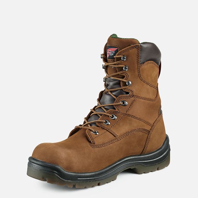 Red Wing King Kappe® 8-inch Wasserdichte Arbeitsstiefel Herren Braun | 0152-JHWDB