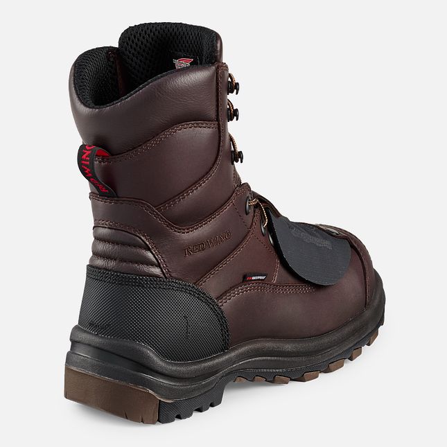 Red Wing King Kappe® 8-inch Wasserdichte CSA Metguard Sicherheitsschuhe Herren Braun | 3419-XNBTJ