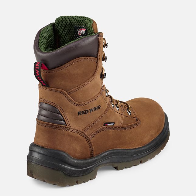 Red Wing King Kappe® 8-inch Wasserdichte Arbeitsstiefel Herren Braun | 5419-EYUJR