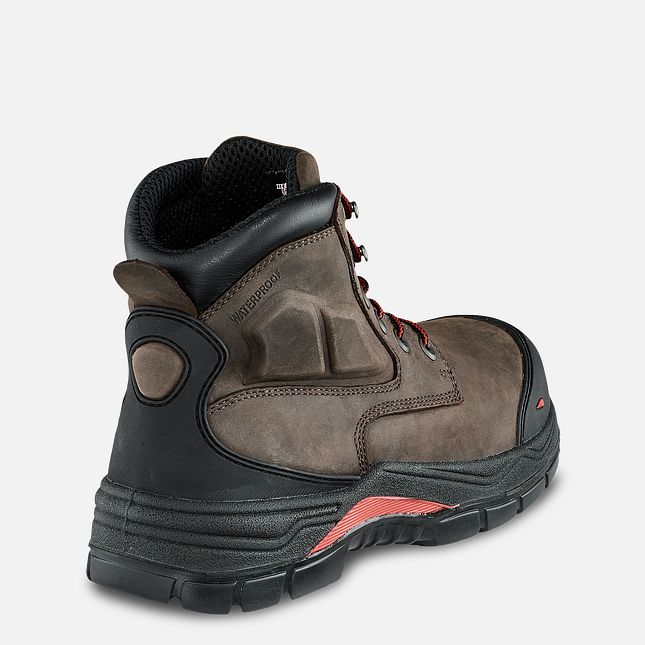 Red Wing King Kappe® Adc 6-inch Insulated, Wasserdichte CSA Sicherheitsschuhe Herren Braun | 1962-RHFIB