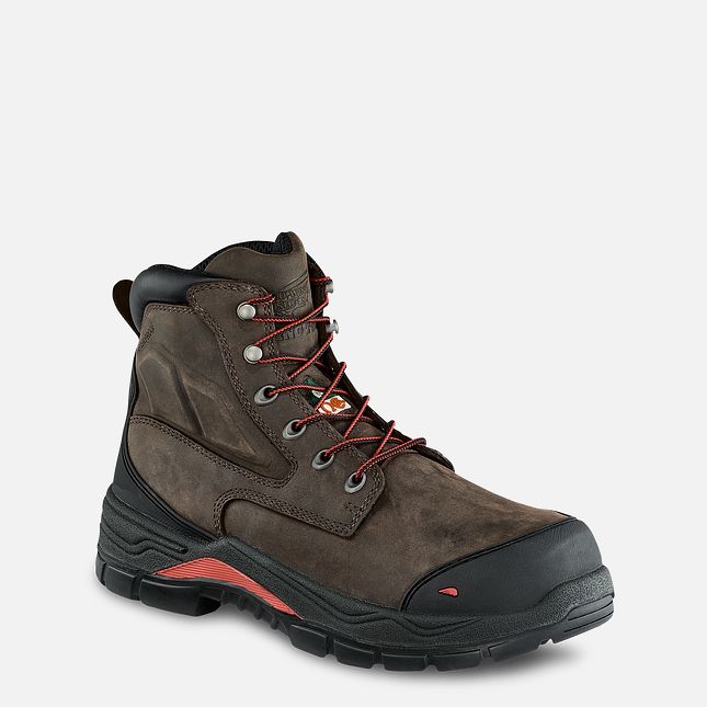 Red Wing King Kappe® Adc 6-inch Insulated, Wasserdichte CSA Sicherheitsschuhe Herren Braun | 1962-RHFIB