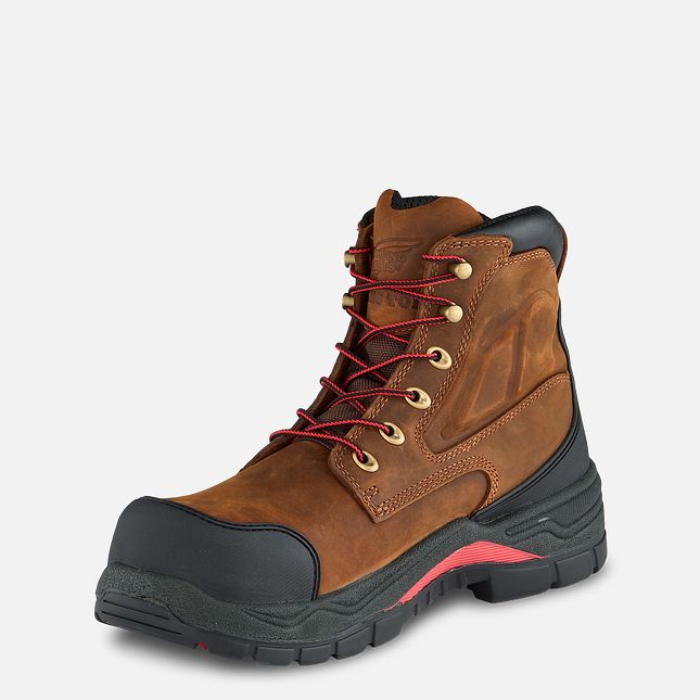 Red Wing King Kappe® Adc 6-inch Wasserdichte Arbeitsstiefel Herren Braun | 1902-IFJCV