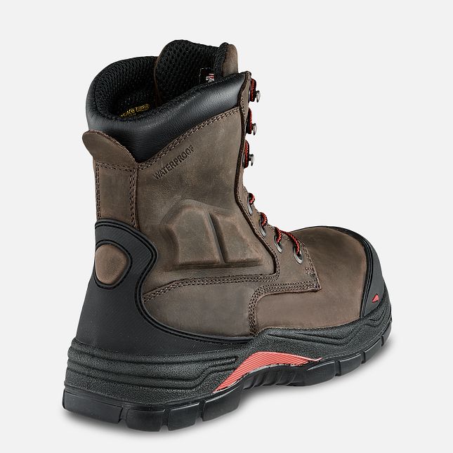 Red Wing King Kappe® Adc 8-inch Insulated, Wasserdichte CSA Sicherheitsschuhe Herren Braun | 9502-ZBRWK