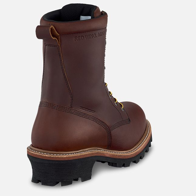 Red Wing Loggermax 9-inch Insulated, Logger Wasserdichte Schuhe Herren Braun | 3174-KBOCV