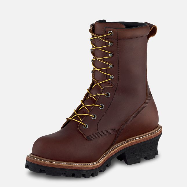 Red Wing Loggermax 9-inch Insulated, Logger Wasserdichte Schuhe Herren Braun | 3174-KBOCV