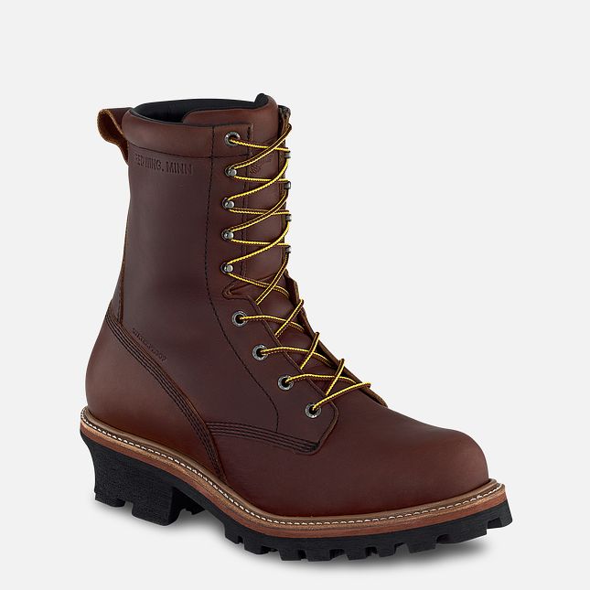 Red Wing Loggermax 9-inch Insulated, Logger Wasserdichte Schuhe Herren Braun | 3174-KBOCV