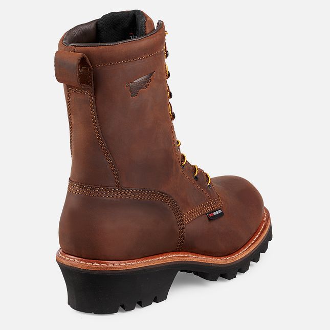 Red Wing Loggermax 9-inch Insulated, Wasserdichte Sicherheitsschuhe Herren Braun | 3617-AZWSG