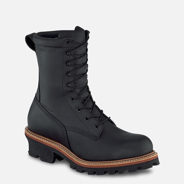 Red Wing Loggermax 9-inch, Logger Wasserdichte Schuhe Herren Schwarz | 9012-SQVBC