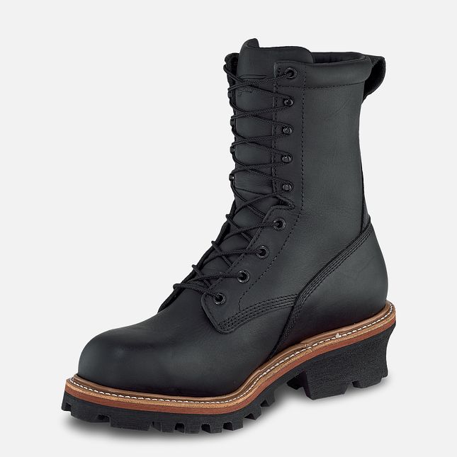 Red Wing Loggermax 9-inch Wasserdichte, Logger Sicherheitsschuhe Herren Schwarz | 3614-YKCUD