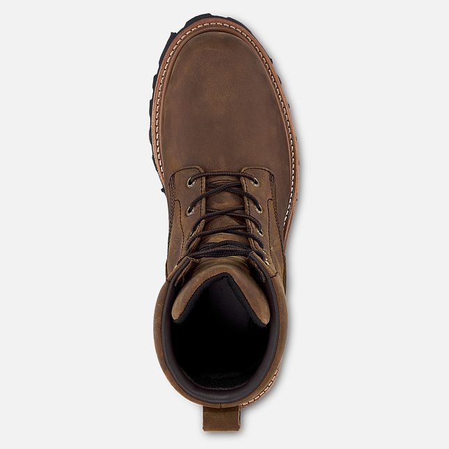 Red Wing Loggermax 9-inch Wasserdichte, Logger Sicherheitsschuhe Herren Braun | 9728-LXWHN