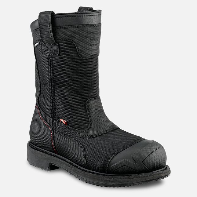 Red Wing Maxbond 10-inch Wasserdichte Pull-On Arbeitsstiefel Herren Schwarz | 1825-PBWLU