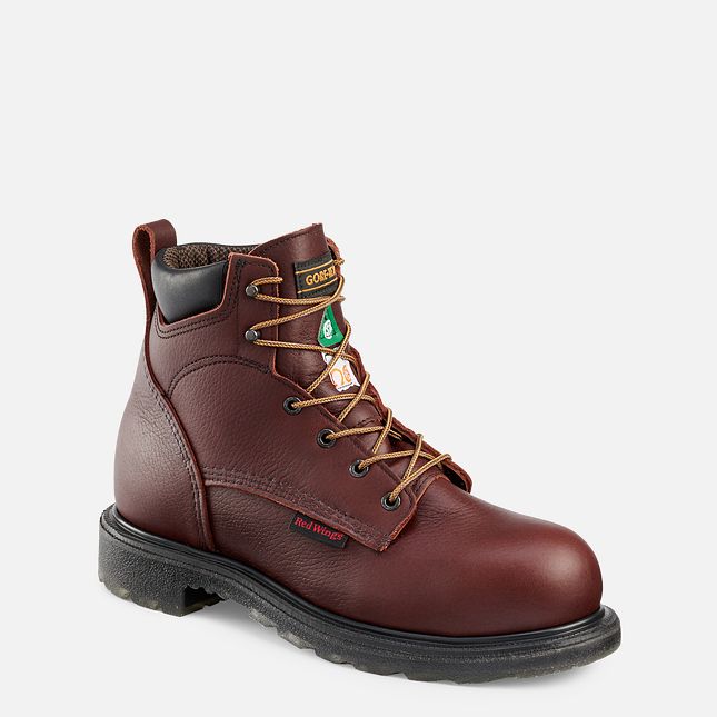 Red Wing Supersole® 2.0 6-inch Wasserdichte CSA Sicherheitsschuhe Herren Braun | 9861-MBZNL