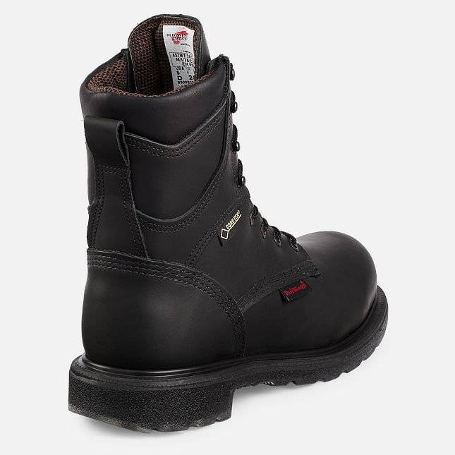 Red Wing Supersole® 2.0 8-inch Insulated, Wasserdichte CSA Sicherheitsschuhe Herren Schwarz | 2059-WNQVR