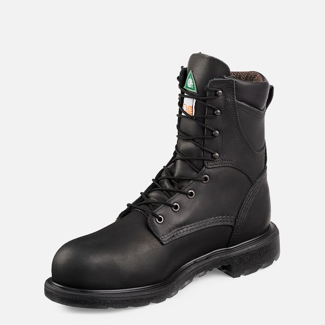 Red Wing Supersole® 2.0 8-inch Insulated, Wasserdichte CSA Arbeitsstiefel Herren Schwarz | 4027-KQWSM