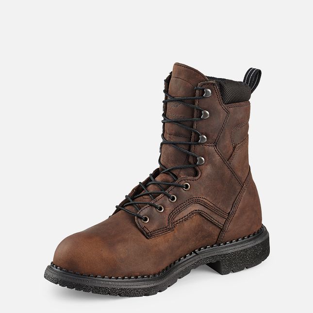 Red Wing Supersole® 8-inch Metguard Wasserdichte Schuhe Herren Braun | 4683-LVDGU