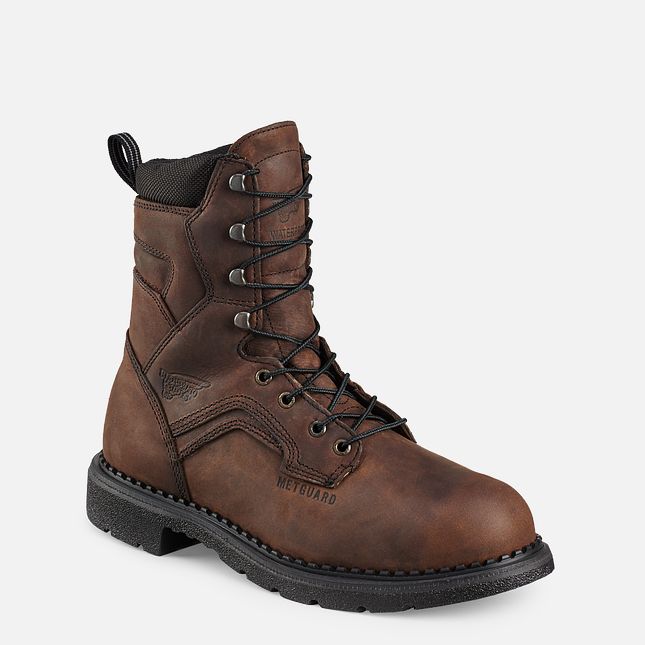 Red Wing Supersole® 8-inch Metguard Wasserdichte Schuhe Herren Braun | 4683-LVDGU