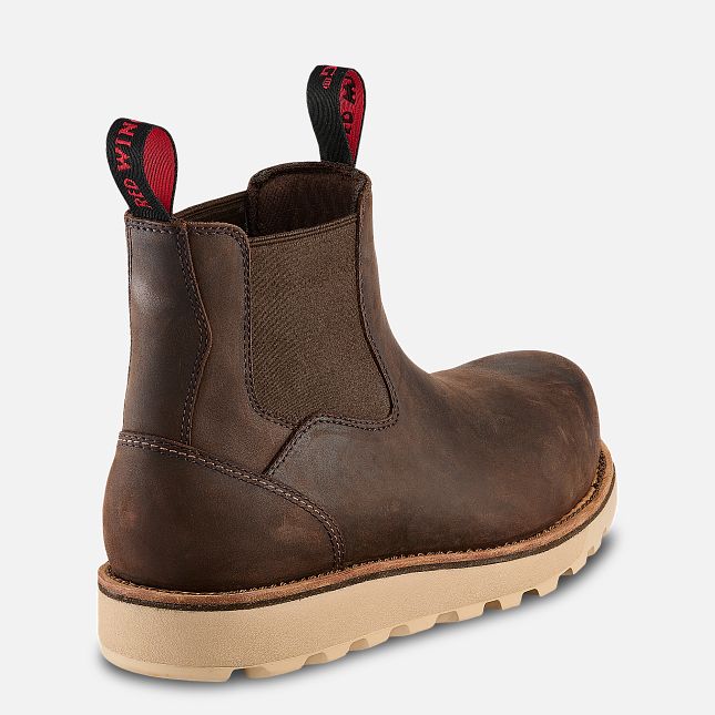 Red Wing Traction Tred Lite 5-Inch Chukka Sicherheitsschuhe Herren Braun | 7109-GZKRE