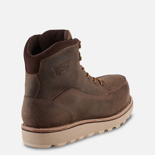 Red Wing Traction Tred Lite 6-inch Wasserdichte Schuhe Herren Braun | 0129-YCWIL