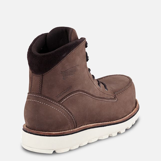 Red Wing Traction Tred Lite 6-inch Wasserdichte Sicherheitsschuhe Damen Braun | 2587-YLQWB