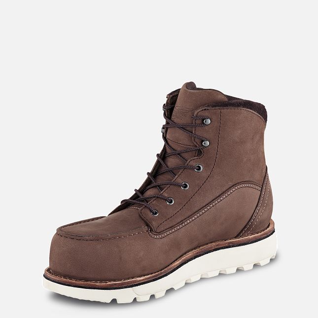 Red Wing Traction Tred Lite 6-inch Wasserdichte Sicherheitsschuhe Damen Braun | 2587-YLQWB