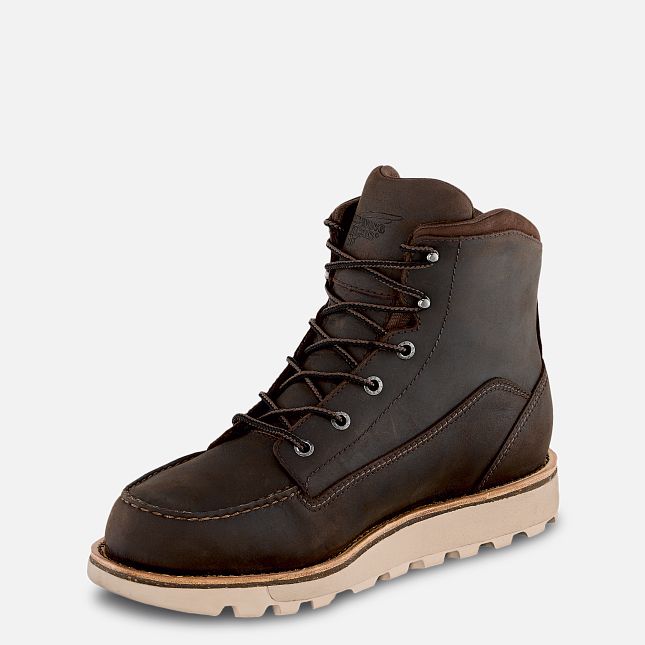 Red Wing Traction Tred Lite 6-inch Wasserdichte Arbeitsstiefel Herren Braun | 3185-LBTEO