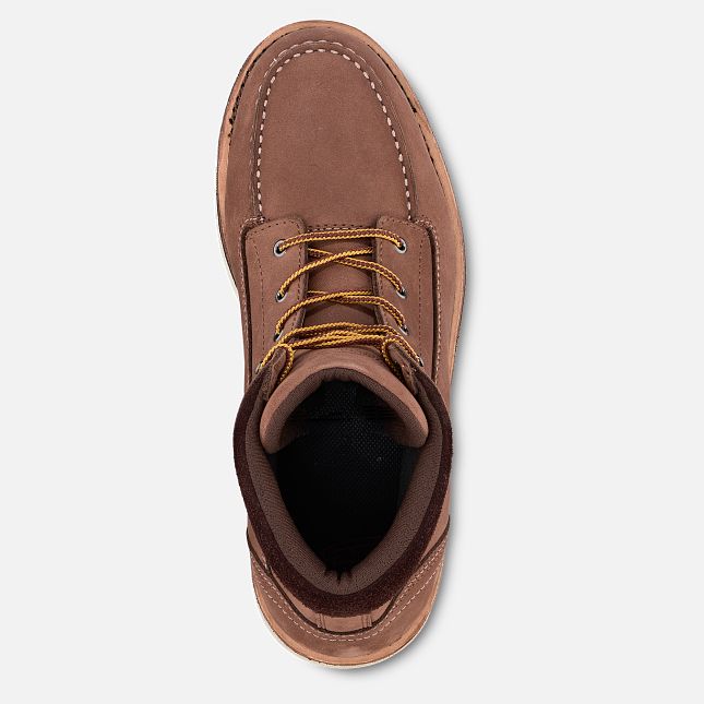 Red Wing Traction Tred Lite 6-inch Wasserdichte Sicherheitsschuhe Damen Dunkelrot | 4572-QBIEP