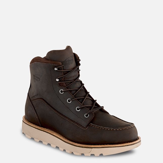 Red Wing Traction Tred Lite 6-inch Wasserdichte Arbeitsstiefel Herren Braun | 5742-KBOVU