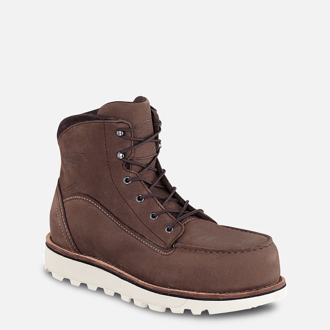 Red Wing Traction Tred Lite 6-inch Wasserdichte Arbeitsstiefel Damen Braun | 8043-RCDEO