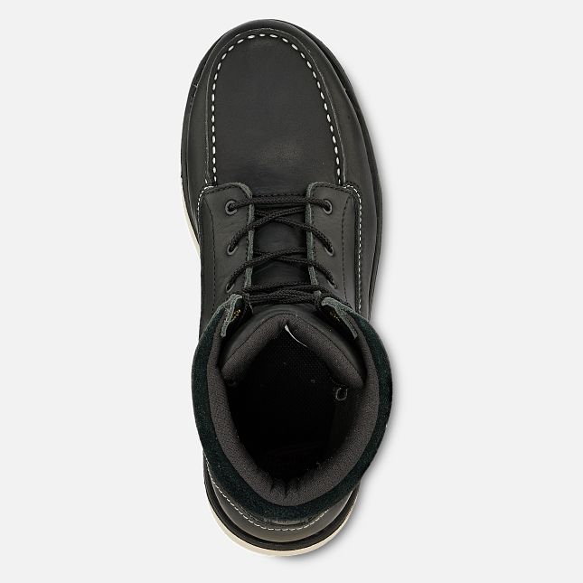 Red Wing Traction Tred Lite 8-inch Wasserdichte CSA Wasserdichte Schuhe Damen Schwarz | 0193-EWSZP