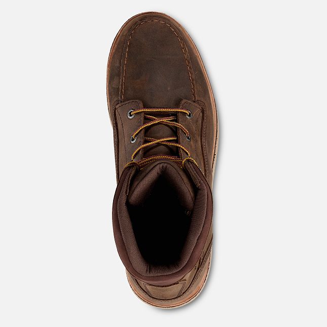 Red Wing Traction Tred Lite 8-inch Wasserdichte Sicherheitsschuhe Herren Braun | 3021-BQUNZ