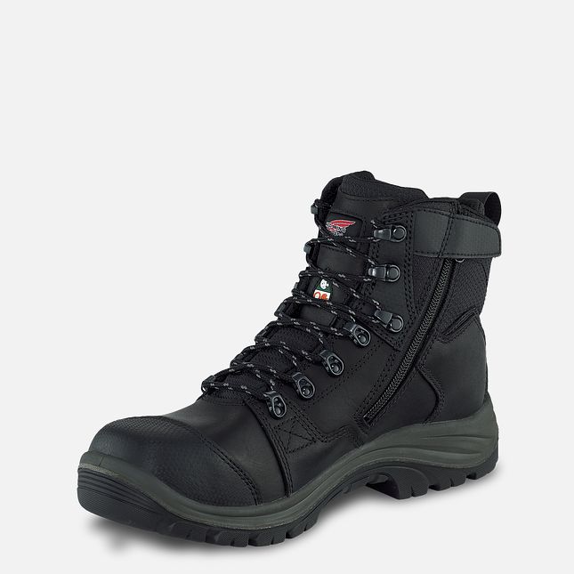 Red Wing Tradesman 6-inch Side-Zip CSA Wasserdichte Schuhe Herren Schwarz | 6291-JMBCG