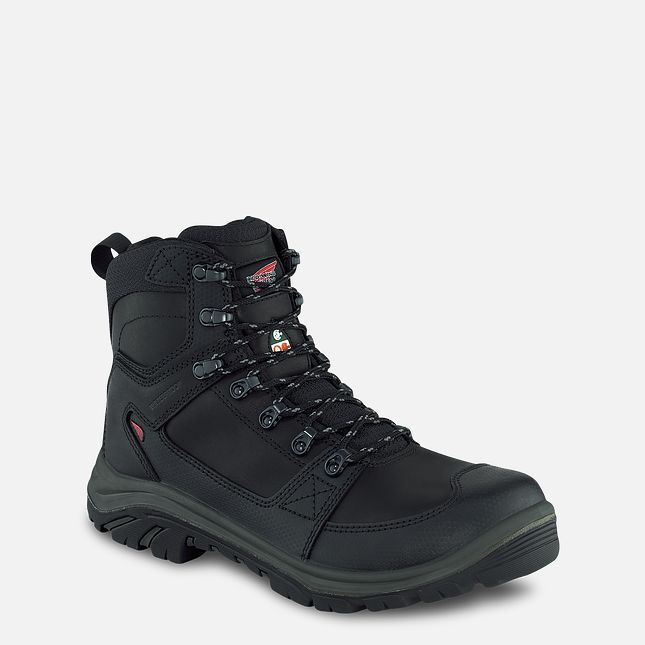 Red Wing Tradesman 6-inch Side-Zip CSA Wasserdichte Schuhe Herren Schwarz | 6291-JMBCG