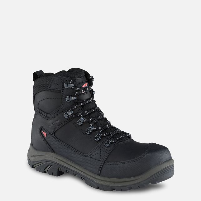 Red Wing Tradesman 6-inch Side-Zip Wasserdichte Schuhe Herren Schwarz | 1697-GAFUJ