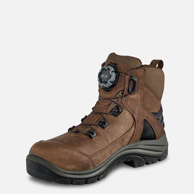 Red Wing Tradeswoman 6-inch Wasserdichte Sicherheitsschuhe Damen Braun | 0384-BZGAM