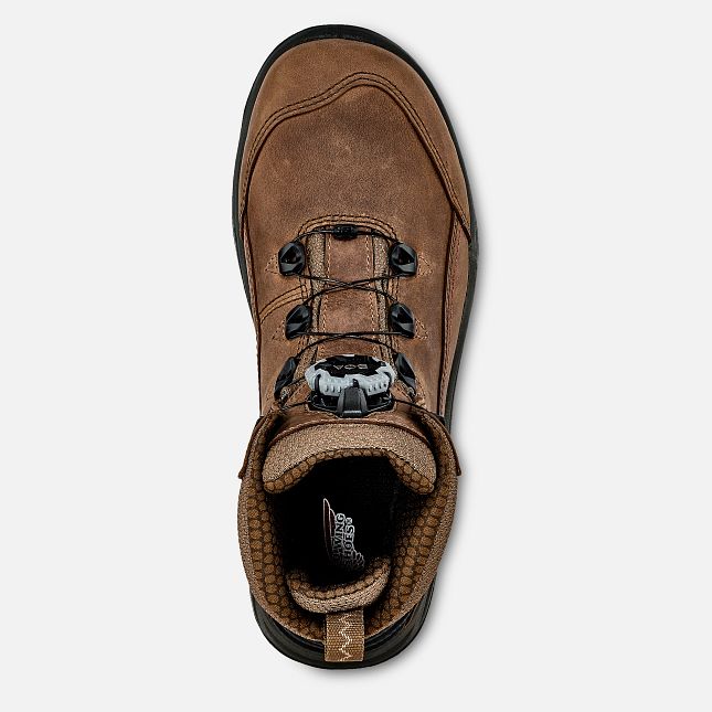 Red Wing Tradeswoman 6-inch Wasserdichte Sicherheitsschuhe Damen Braun | 0384-BZGAM