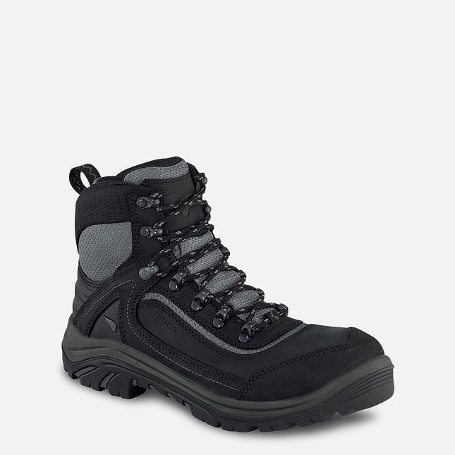 Red Wing Tradeswoman 6-inch Wasserdichte Arbeitsstiefel Damen Schwarz Grau | 6589-TPDHX