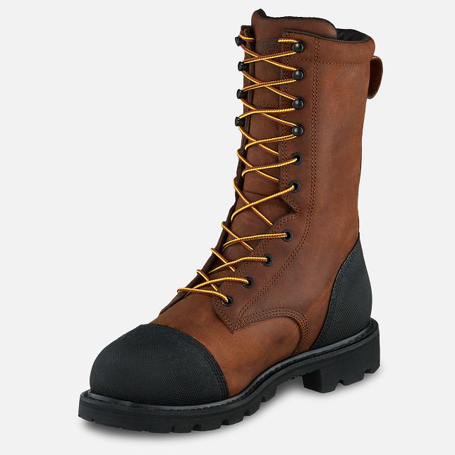 Red Wing Truwelt 10-inch Metguard Wasserdichte Schuhe Herren Braun | 7023-QYZBE