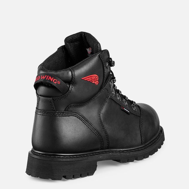 Red Wing Truwelt 6-inch Wasserdichte Arbeitsstiefel Herren Schwarz | 5460-PMWCN