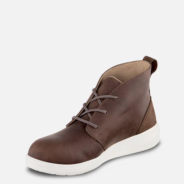 Red Wing Zero-G Lite Sicherheits Kappe Chukka Arbeitsstiefel Damen Braun | 0526-WKXFL