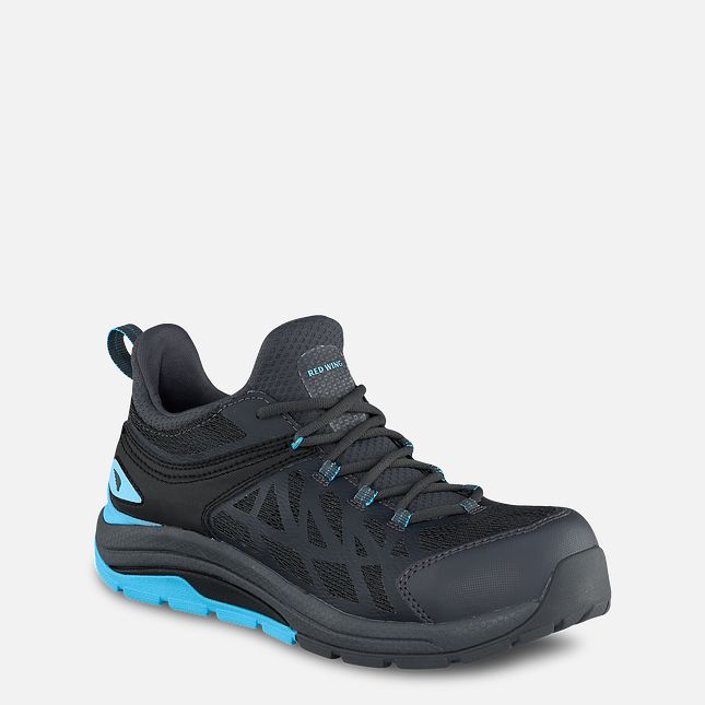 Red Wing Cooltech™ Athletics Sicherheits Kappe Arbeitsschuhe Damen Schwarz Blau | 0479-KNCQY