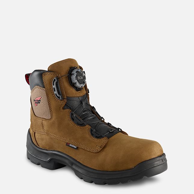 Red Wing Flexbond 6-inch BOA® Wasserdichte Sicherheitsschuhe Herren Braun | 7912-KRZPC