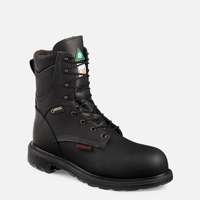 Red Wing Supersole® 2.0 8-inch Insulated, Wasserdichte CSA Arbeitsstiefel Herren Schwarz | 4027-KQWSM